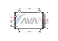 Condenser, air conditioning TO5411D Ava Quality Cooling