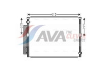 Condenser, air conditioning TO5569D Ava Quality Cooling