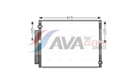 Condenser, air conditioning TO5569D Ava Quality Cooling