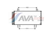 Condenser, air conditioning TO5572D Ava Quality Cooling