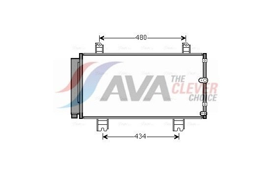 Condenser, air conditioning TO5572D Ava Quality Cooling