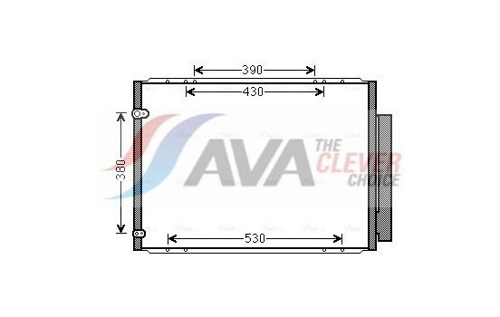 Condenser, air conditioning TO5573D Ava Quality Cooling