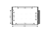 Condenser, air conditioning TO5574D Ava Quality Cooling