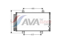 Condenser, air conditioning TO5653D Ava Quality Cooling