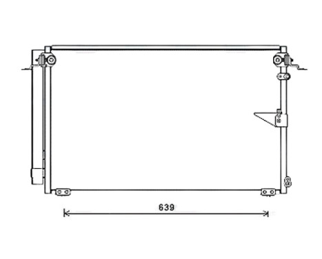 Condenser, air conditioning TO5654D Ava Quality Cooling