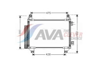 Condenser, air conditioning TO5665D Ava Quality Cooling