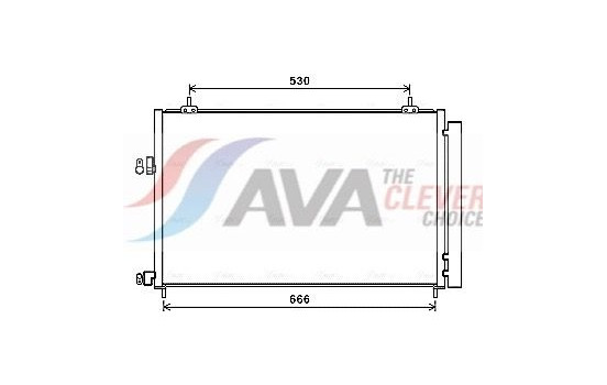 Condenser, air conditioning TO5679D Ava Quality Cooling