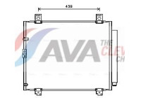 Condenser, air conditioning TO5680D Ava Quality Cooling