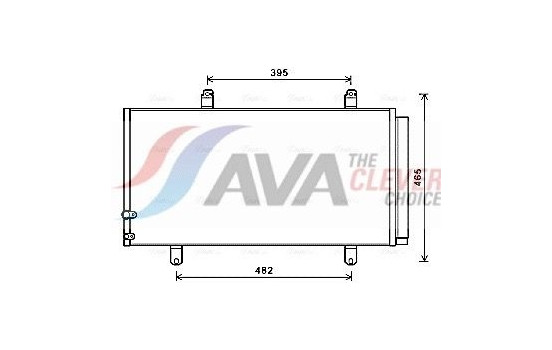 Condenser, air conditioning TO5696D Ava Quality Cooling