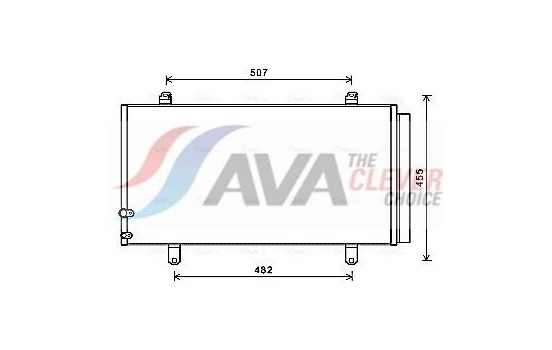 Condenser, air conditioning TO5698D Ava Quality Cooling