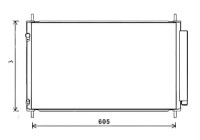 Condenser, air conditioning TO5708D Ava Quality Cooling