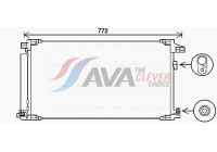 Condenser, air conditioning TO5741D Ava Quality Cooling