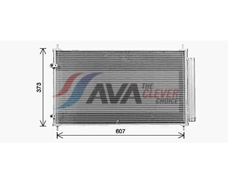 Condenser, air conditioning TO5773D Ava Quality Cooling, Image 2
