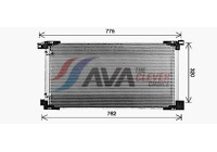 Condenser, air conditioning TO5784 Ava Quality Cooling