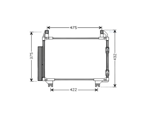 Condenser, air conditioning TOA5404D Ava Quality Cooling