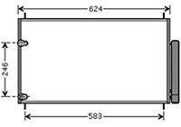 Condenser, air conditioning TOA5405D Ava Quality Cooling