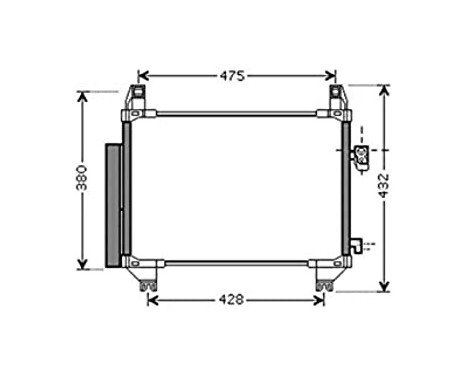 Condenser, air conditioning TOA5407D Ava Quality Cooling