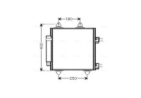 Condenser, air conditioning TOA5414D Ava Quality Cooling