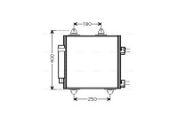 Condenser, air conditioning TOA5414D Ava Quality Cooling