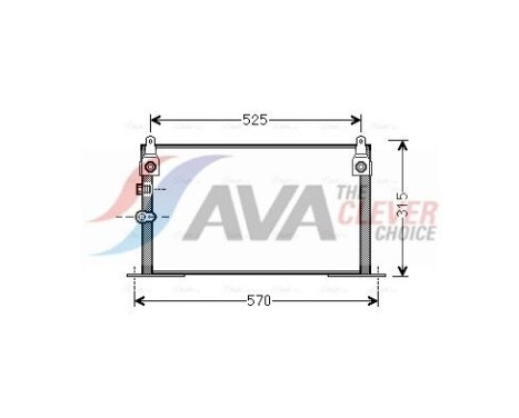 Condenser, air conditioning TOA5585 Ava Quality Cooling