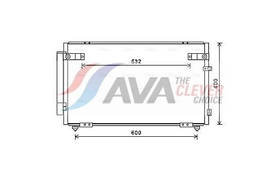 Condenser, air conditioning TOA5621D Ava Quality Cooling