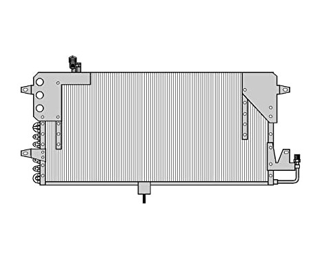 Condenser, air conditioning TSP0225073 Delphi
