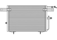 Condenser, air conditioning TSP0225083 Delphi