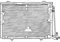 Condenser, air conditioning TSP0225193 Delphi