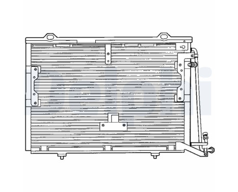 Condenser, air conditioning TSP0225193 Delphi, Image 2