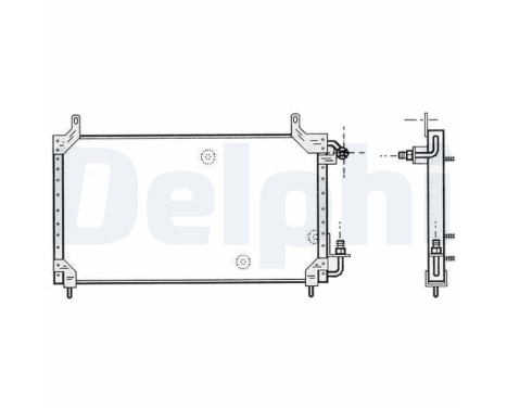 Condenser, air conditioning TSP0225413 Delphi, Image 2