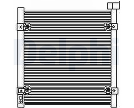 Condenser, air conditioning TSP0225422 Delphi, Image 2