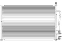 Condenser, air conditioning TSP0225459 Delphi