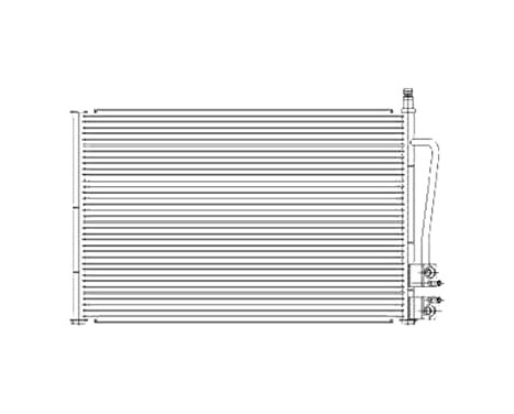 Condenser, air conditioning TSP0225459 Delphi