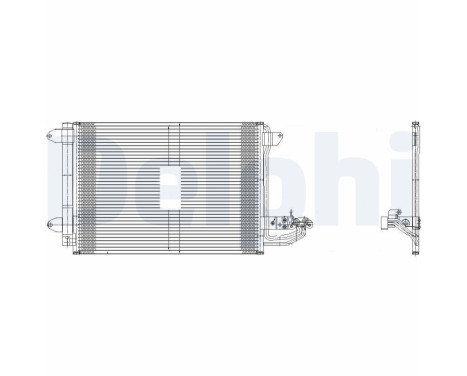 Condenser, air conditioning TSP0225482 Delphi, Image 2