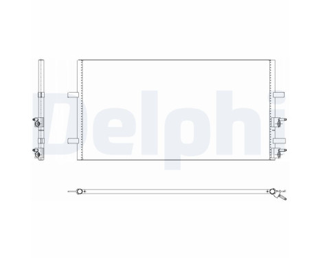 Condenser, air conditioning TSP0225640 Delphi, Image 2