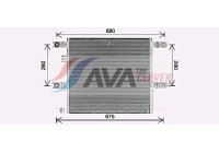 Condenser, air conditioning VL5173 Ava Quality Cooling