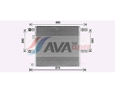 Condenser, air conditioning VL5173 Ava Quality Cooling
