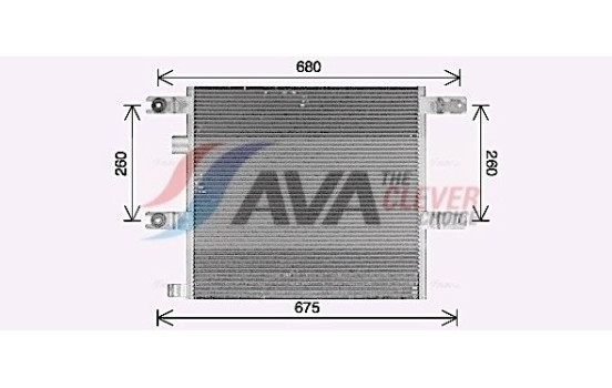 Condenser, air conditioning VL5173 Ava Quality Cooling