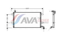 Condenser, air conditioning VN5137 Ava Quality Cooling