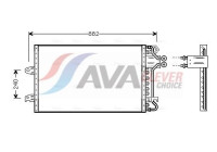 Condenser, air conditioning VN5140 Ava Quality Cooling