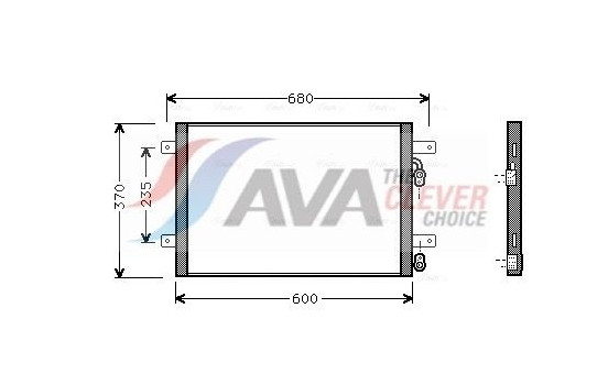 Condenser, air conditioning VN5153 Ava Quality Cooling