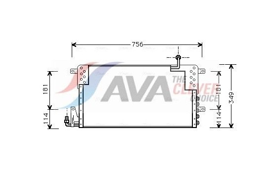 Condenser, air conditioning VN5161 Ava Quality Cooling