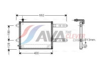 Condenser, air conditioning VN5178D Ava Quality Cooling