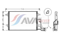 Condenser, air conditioning VN5189 Ava Quality Cooling