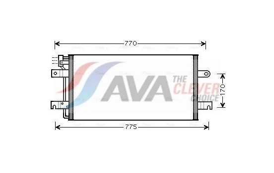 Condenser, air conditioning VN5197 Ava Quality Cooling