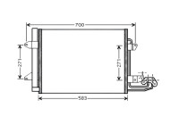 Condenser, air conditioning VN5211D Ava Quality Cooling