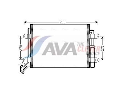 Condenser, air conditioning VN5291D Ava Quality Cooling