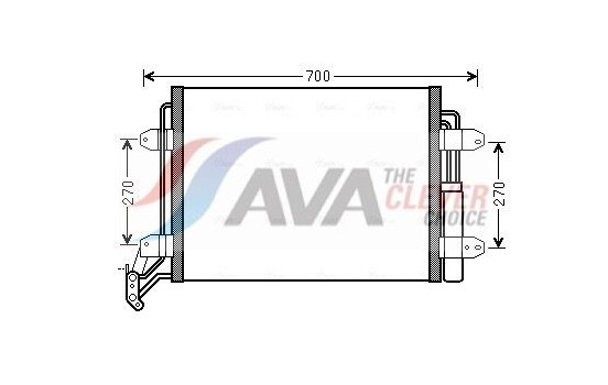 Condenser, air conditioning VN5291D Ava Quality Cooling