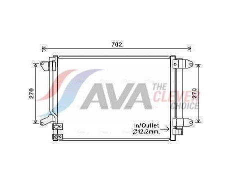 Condenser, air conditioning VN5330D Ava Quality Cooling