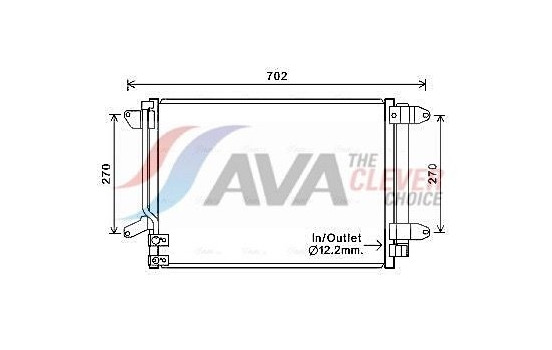 Condenser, air conditioning VN5330D Ava Quality Cooling